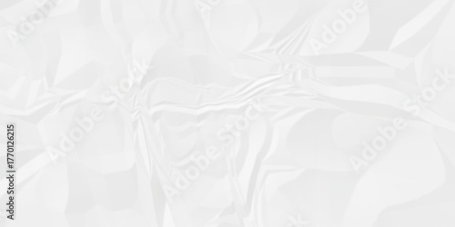 Crumple crushed aged white obsolete rumple craft design. wrinkle ripped creased white crumple aged closeup recycled document grunge paper background.	
