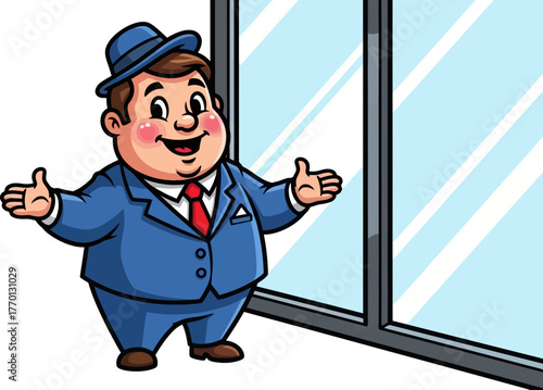 open arms, open doors your trustworthy guide greets innovation, isolated on transparent background