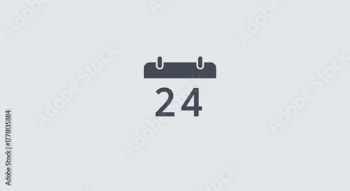 Calendar icon showing the number 24 representing a date or appointment