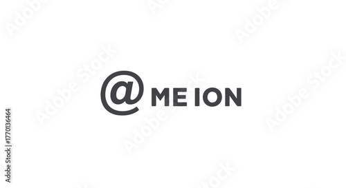 Elegant logo featuring the '@' symbol followed by the text 'ME ION' in minimalist style