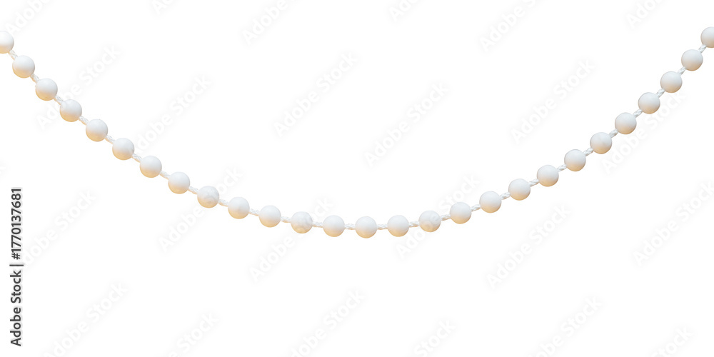 Obraz premium pearl necklace isolated