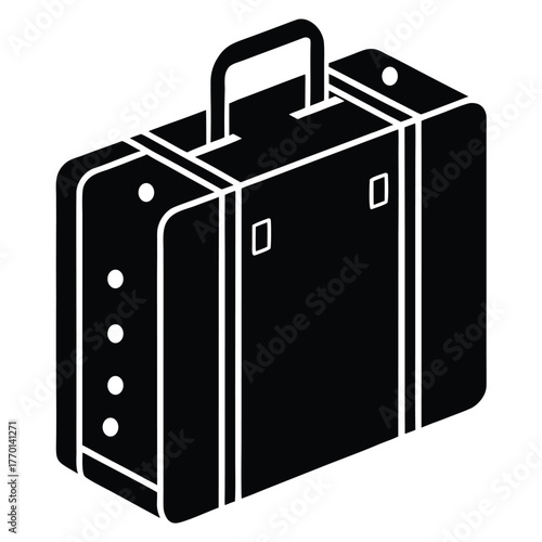 unique travel suitcase vector icon