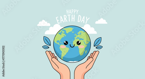Happy Earth Day Protecting Our Planet's Future with Care and Awareness