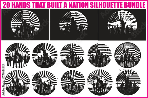 America Worker Vector Bundle