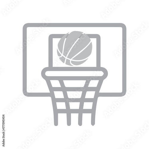 Basketball Hoop Symbol