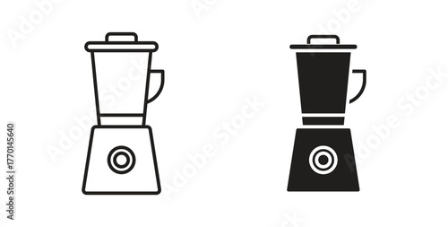 Blender icons, vector symbols. filled flat sign