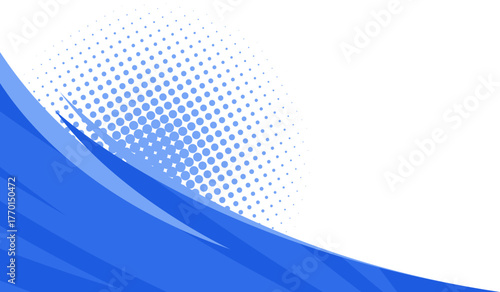 Sport Wavy Corner with Halftone