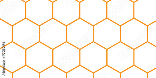 Hexagon honeycomb seamless pattern. hexagon geometric pattern. seamless hex background. abstract honeycomb cell. Design for the background flyers, ad honey, fabric, clothes, texture, textile pattern.