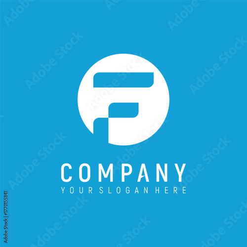 letter F modern concept logo design vector template