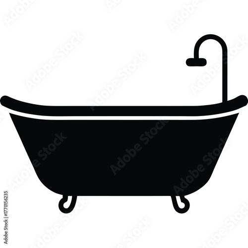 bathtub vector icon