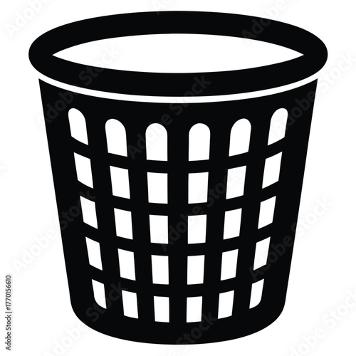 laundry basket vector icon