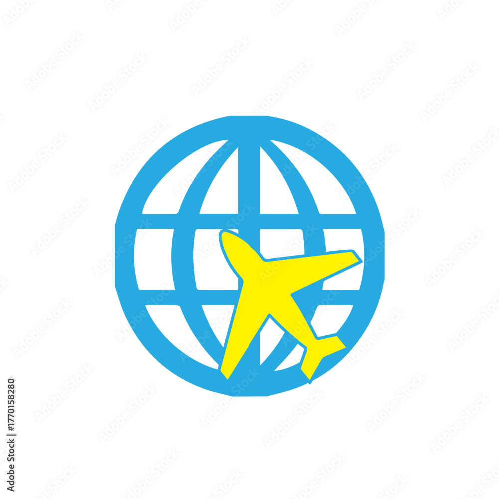 Fototapeta premium International Air Travel Symbol