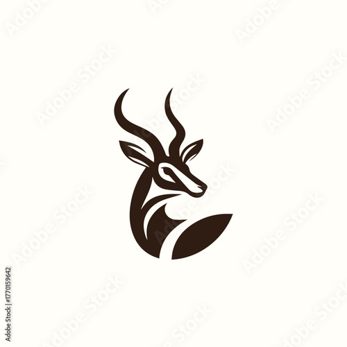 Gerenuk Wildlife Logo
