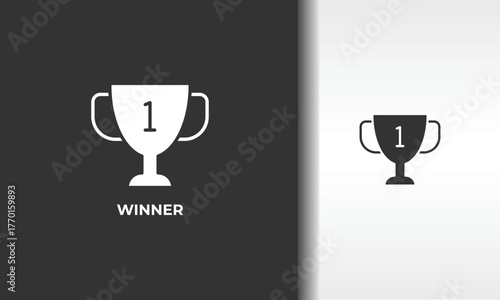 Winner Vector, Icon Or Logo Sign Isolated Symbol Illustration