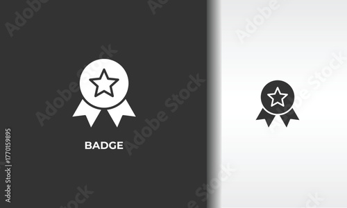 Badge Vector, Icon Or Logo Sign Isolated Symbol Illustration