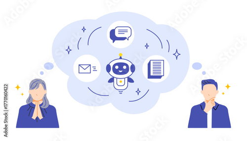 人工知能で仕事が楽になることに気づき喜ぶビジネスパーソン