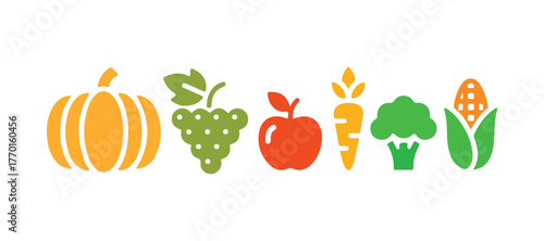 Line Icon Design for Fruit and Vegetable Harvest with Editable Stroke. Perfect for Infographics, Websites, Mobile Applications, UI, UX, and GUI design.