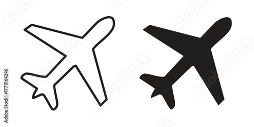 Arrival icon in line design. Simple icon vector