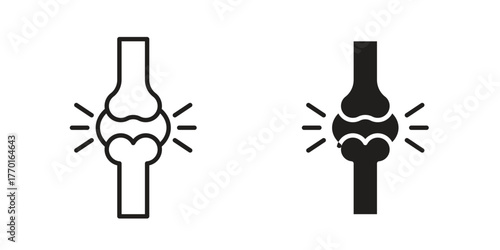 Bone icon in line design. Simple icon vector