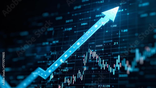 Business finance and investment concept, world capital gains, money economic growth.