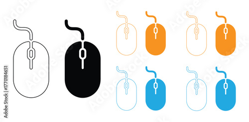 ofvs660 Outline Filled Vector Sign of vs - computer mouse vector icon . isolated transparent . outline and filled version . AI 10 / EPS / PNG . g12006