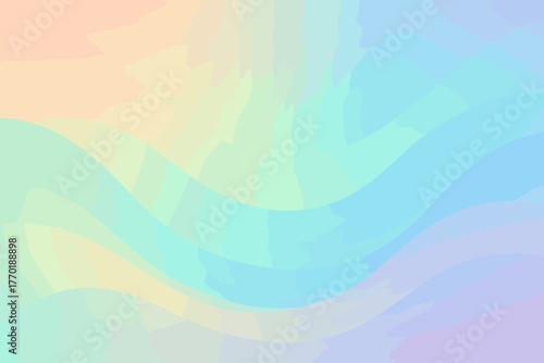 Transitions curves gradient illustration evoking aetherwave pastel symphony vector through minimal field