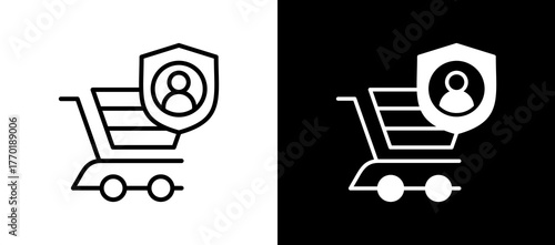 Consumer Rights whiteblack icon