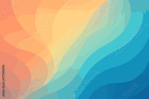 Blooming soft gradient vector warm illustration colorbloom creating cool harmony from transitions
