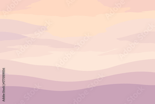 Illustration blending resembling vector soft warm pastel dreamy morning fog layered cream