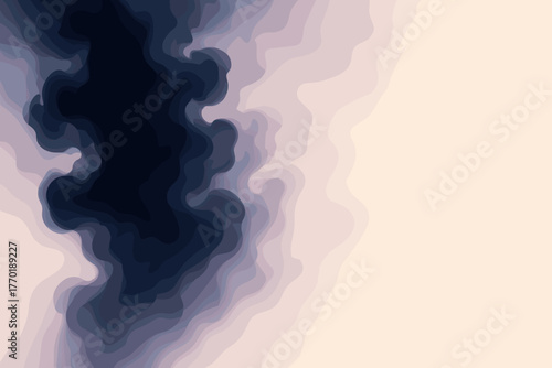 Inkmist illustration vector gradient ethereal hues creating pale into ink abstract