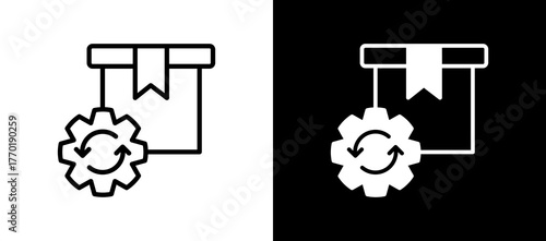 Product Recall whiteblack icon