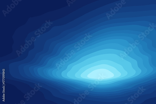 To minimalist motion gradient blueshift atmospheric illustration soft blue horizon vector drift