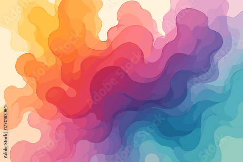 Vector gradient rich color tones layers illustration ink inkbloom creating translucent blending