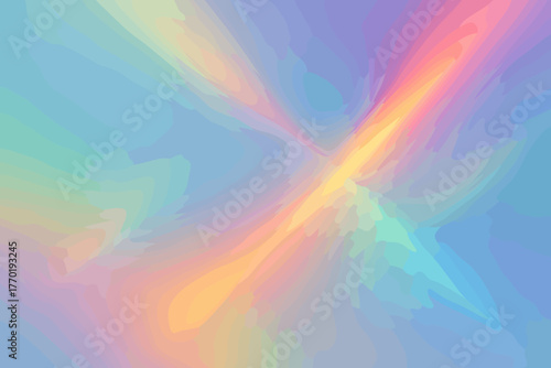 Into gradient refractions dreamscape prismatic vector dreamlike spectral blending diffused hues multiple