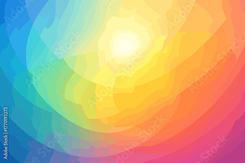 Glow effect wash smooth hues illumination prism sunlight radiant illustration vector