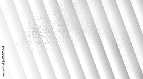 Elegant white background showcases parallel diagonal stripes with a subtle textured gradient effect, creating a clean, modern and minimalist abstract design that is visually appealing