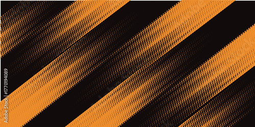 orange black brush Car sticker wrap pattern banner abstract sporty lines black orange color combination grunge brush modern pattern racing motorsport design.vector illustration.