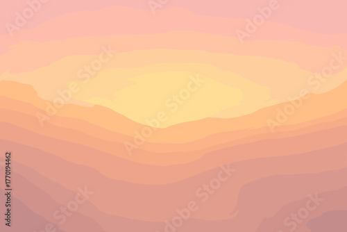 Simple soft hues amber illustration pale pink dawnmist radiance vector blend sunrise