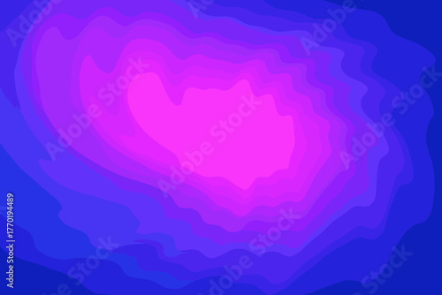 Illustration radiating indigo radiant blending electric smooth waves gradient light vector dreampulse