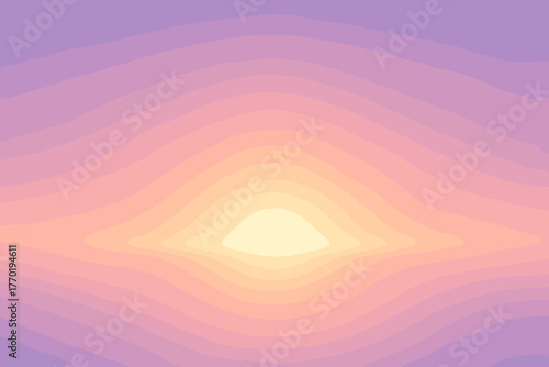 Gradient through diffused sunrise vector band radiant illustration background blending lavender glow
