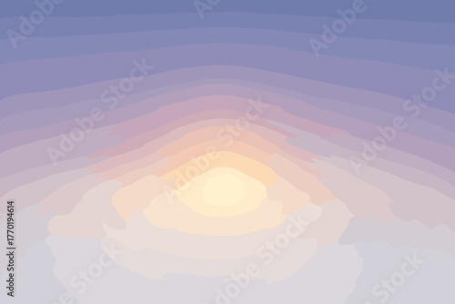 Gradient light into illustration hues serene fading glow ivory vector cool horizonflare