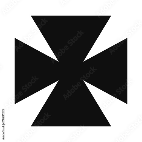 Vector image of a Christian cross silhouette in various styles. Concept of Orthodoxy and faith. Element for your design.