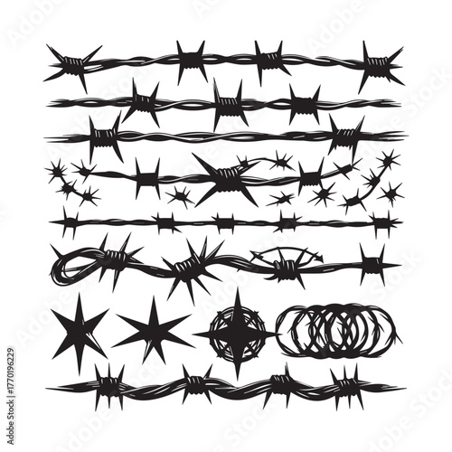 Barbed Wire Types, Razor Wire Designs, Security Fence Wire Collection