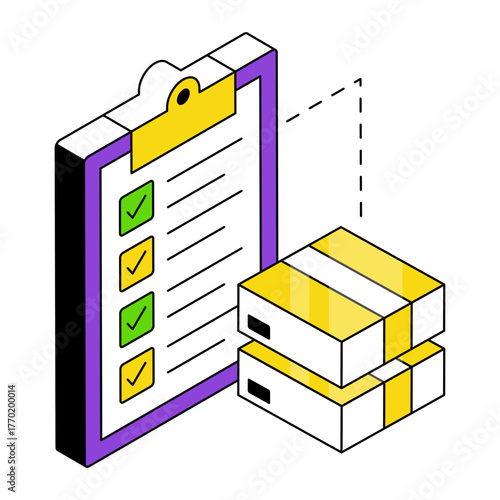 Perfect design icon of logistic list
