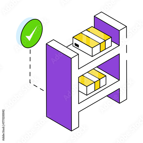 Premium download icon of parcel racks