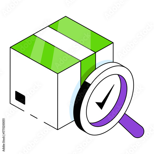 Perfect design icon of search parcel 