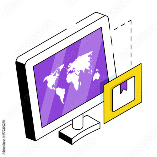 Modern design icon of parcel tracking 