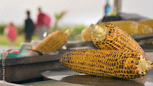 Street Delicacies roasting corn
