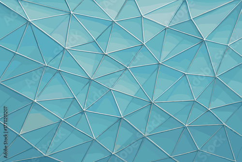 Subtle depth polygonal web transitions network illustration resembling prismatic vector elegant glass