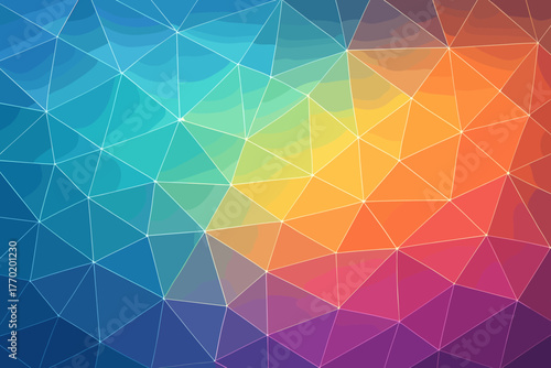 Refracted luminous geometric vector light fluidity web colors giving prismatic reflecting illustration